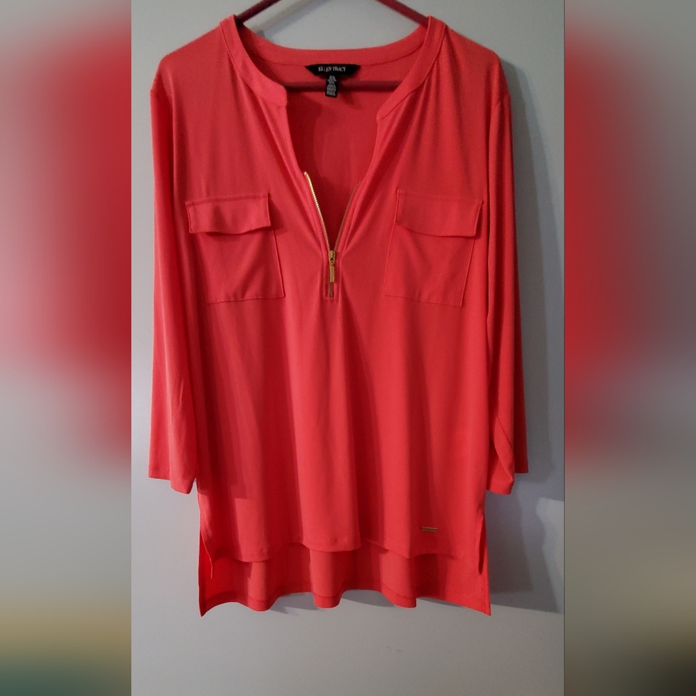 Womens Ellen Tracy Blouse Sz XL